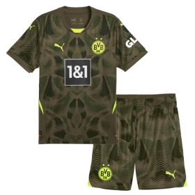 Borussia Dortmund Fotbollströjor Målvakt Barn Borta tröja 2024-25 Kortärmad